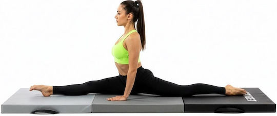Foldable Exercise Mat Yoga Grey (180x60x6cm)