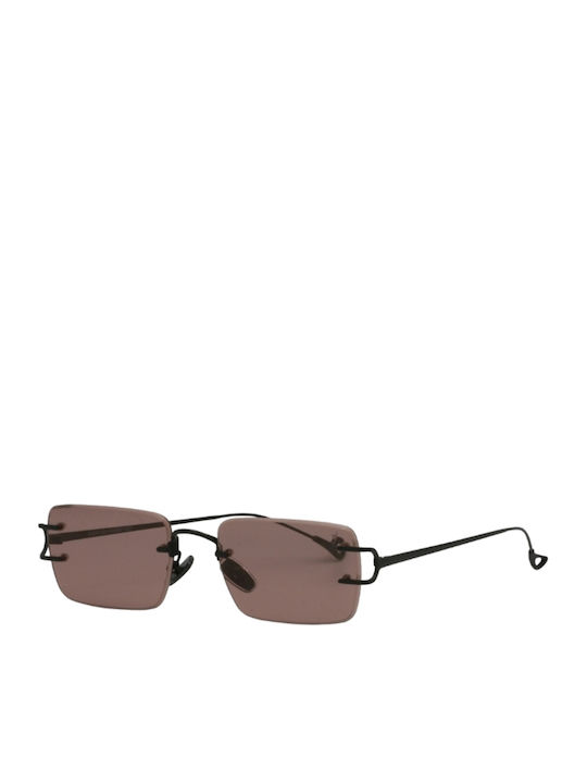 Eyepetizer Unisex Γυαλιά Ηλίου με Μαύρο Μεταλλικό Σκελετό και Καφέ Φακό RIAD-C.6-OP-68