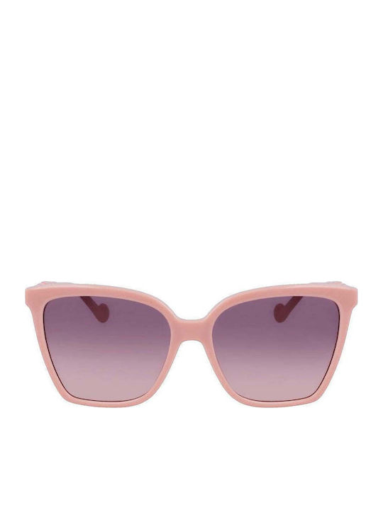 Liu Jo Sonnenbrillen mit Rosa Rahmen und Rosa Verlaufsfarbe Linse