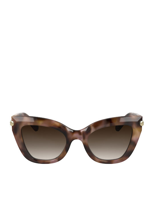 Longchamp Sunglasses Brown with Horn-Rimmed Frame