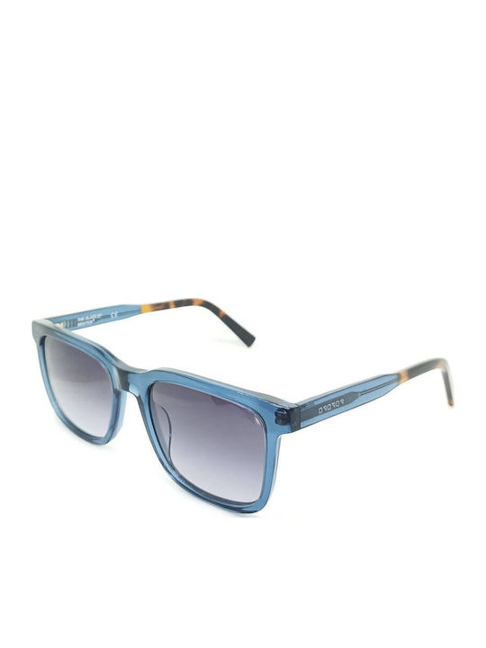 The Glass of Brixton Unisex Sunglasses with Blue Plastic Frame and Purple Gradient Lens BS198 C03