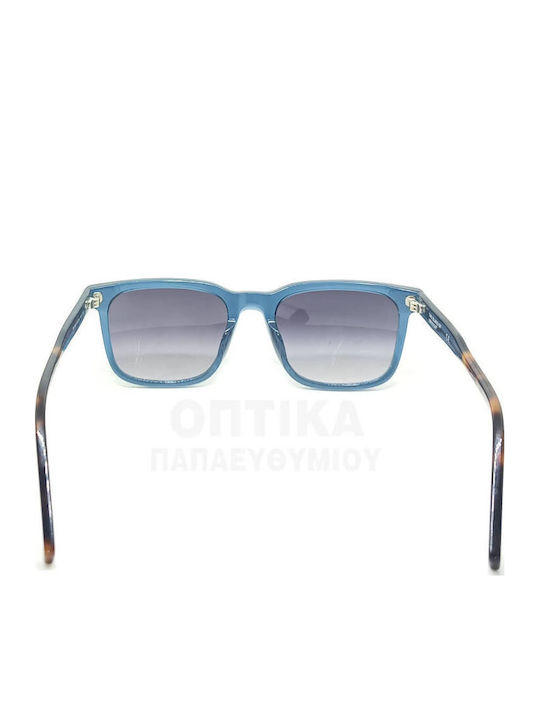 The Glass of Brixton Unisex Sunglasses with Blue Plastic Frame and Purple Gradient Lens BS198 C03