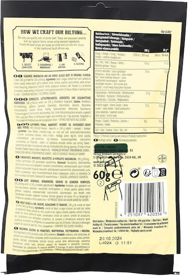 Jack Link's Jerky Biltong Original 60gr