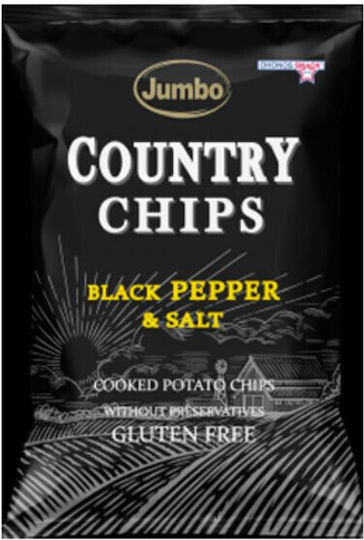 Ohonos Snack Chips Jumbo Country με Αλάτι & Πιπέρι Χωρίς Γλουτένη 150gr