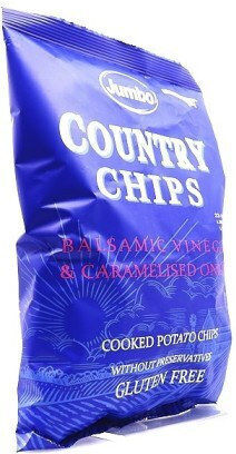 Ohonos Snack Chips Jumbo Country With Balsamic Vinegar & Caramelized Onion Flavor Gluten Free 150gr