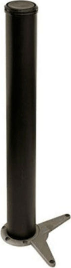 Import Hellas Metallic Furniture Leg with Regulator 6x6x71cm Black