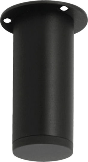 Import Hellas A160 Metallic Furniture Leg Suitable for Couch / Cupboard / Wardrobe 4.2x4.2x10cm Matte Black 10 A160-10-BLACK