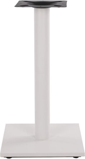 HomeMarkt Tischständer aus Metall mit Regulator White 40x40x72cm