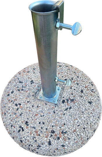 Epiplo-Fos Schirmständer aus Beton in Gray Farbe 50x50x8cm