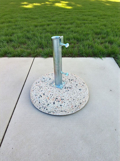Epiplo-Fos Schirmständer aus Beton in Gray Farbe 50x50x8cm