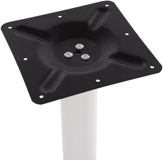 HomeMarkt Tischständer aus Metall mit Regulator White 40x40x72cm