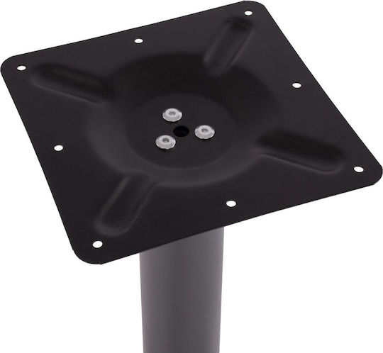 HomeMarkt Table Stand made of Metal with Regulator Gray 40x40x72cm