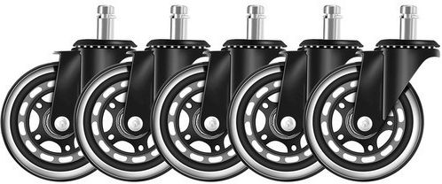 Malatec Caster for Office Chair Plastic 5 Pieces Black