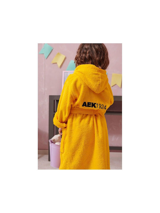 Palamaiki Kids Hooded Bathrobe Yellow