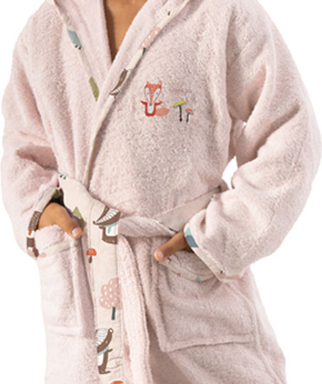 Saint Clair Kids Hooded Bathrobe Pudra Saint Clair Kids Hooded Bathrobe Pudra