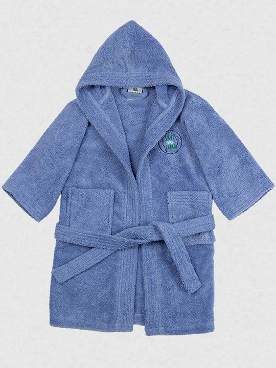Sunshine Kids Hooded Bathrobe Blue