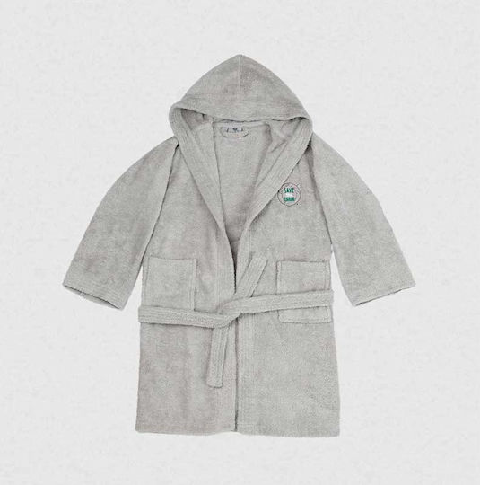 Sunshine Kids Hooded Bathrobe Grey