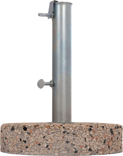 HomeMarkt Umbrella Stand made of Cement with Regulator in Gray Color 52x52cm Φ52