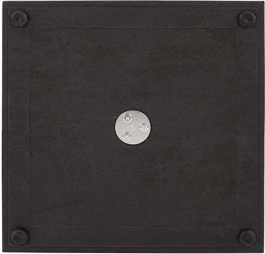 HomeMarkt Bar Table Base made of Metal with Regulator in Black Color 45x45x108cm