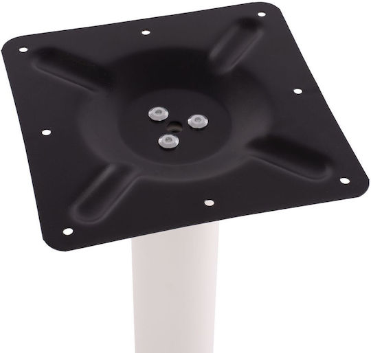 HomeMarkt Table Stand made of Metal with Regulator White 45x45x72cm
