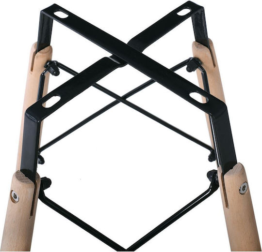 Woodwell Art Wood Table Stand made of Wood Natural 54x54x70cm