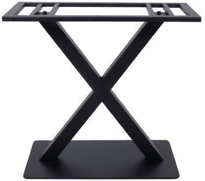 Woodwell Ferro Tischständer aus Metall in Schwarz Farbe 70x40x72cm