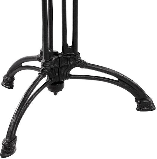 HomeMarkt Table Stand made of Cast Iron in Black Color 50x50x71cm