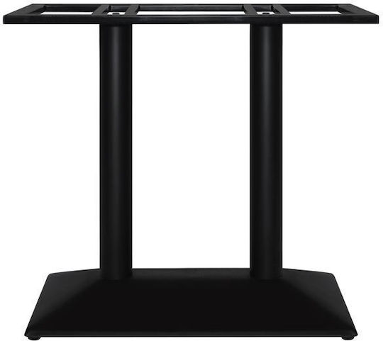 HomeMarkt Βάση Τραπεζιού Μεταλλική Μαύρη 70x38x72cm