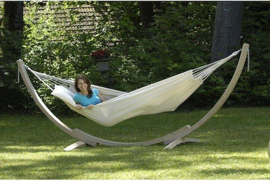 Amazonas Apollo Hammock Stand made of Wood in Beige Color 357x131x104cm