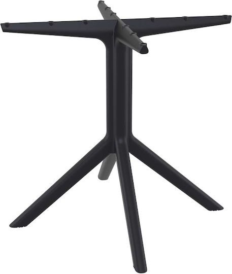 Siesta Exclusive Sky Tischständer aus Polypropylen Black 107 80x80x73cm