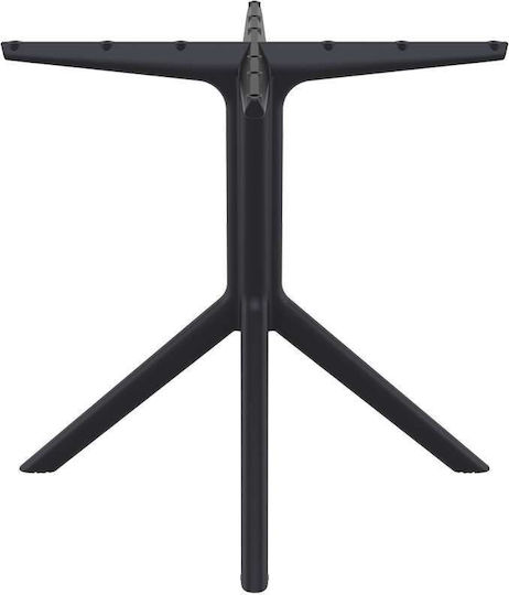 Siesta Exclusive Sky Tischständer aus Polypropylen Black 107 80x80x73cm