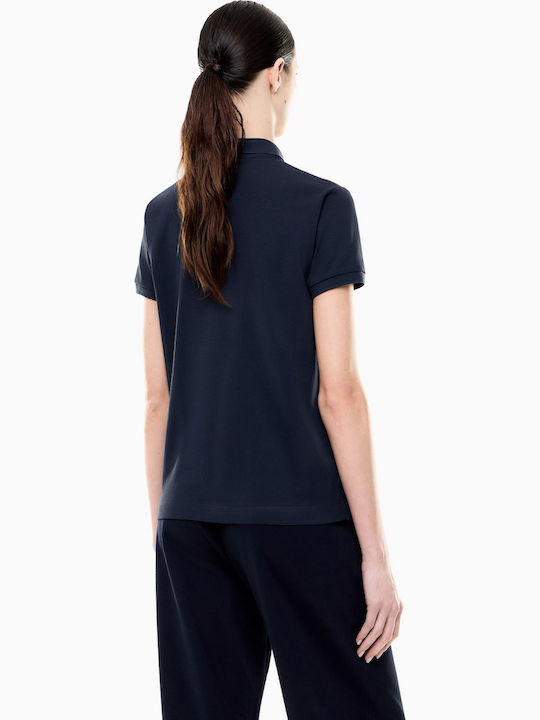 Women's Polo Blouse Short Sleeve Blue