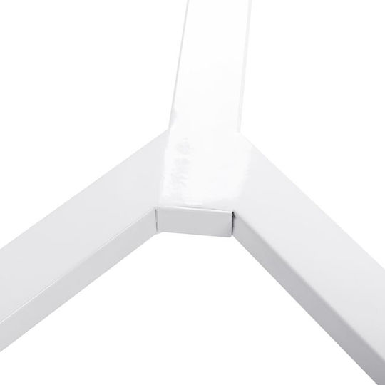 HomeMarkt Βάση Τραπεζιού Μεταλλική Γραφείο Λευκή 112x60x72cm
