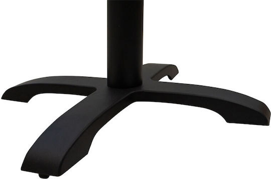 Pakketo PWH-0022 Металик Стойка За Маса Черна Таблица 62x62x94см