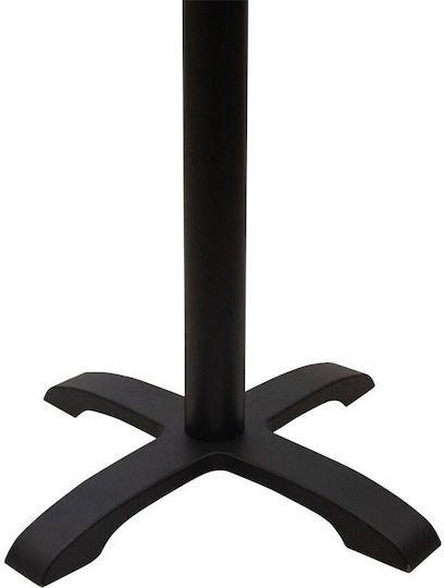 Pakketo PWH-0022 Металик Стойка За Маса Черна Таблица 62x62x94см