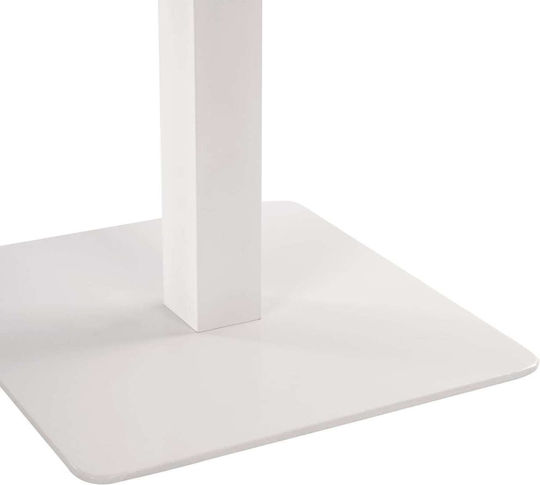 Freebox Βάση Τραπεζιού Μεταλλική Λευκή Ματ 40x40x72cm