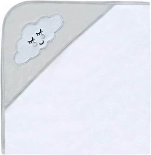 Kikka Boo Baby Bath Towel Hooded Sleepy Cloud Gray 80x80cm