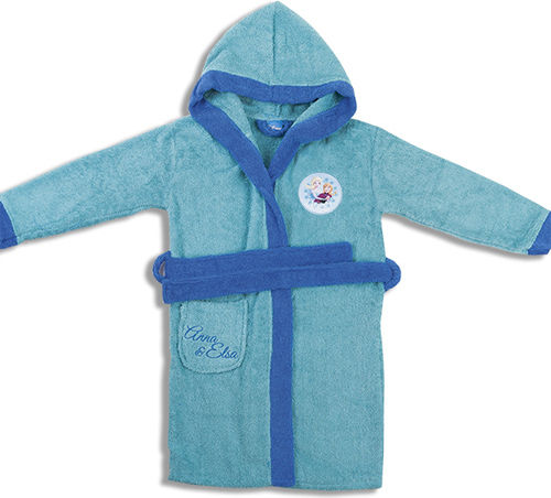 Dimcol Hooded Baby Bathrobe Disney 02 Light Blue