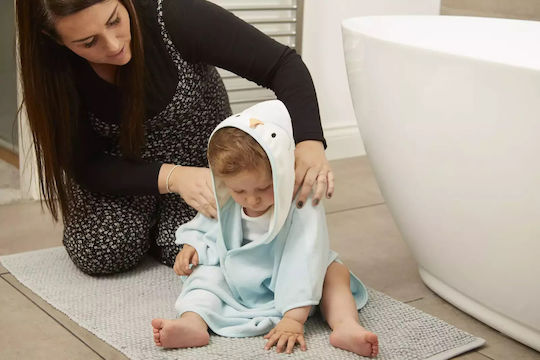 Grobag Βρεφικό Πόντσο-Μπουρνούζι με Κουκούλα Gro Poncho Γαλάζιο