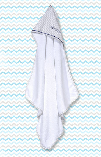 Nautica Baby-Badetuch mit Kapuzen Beige 75x75cm