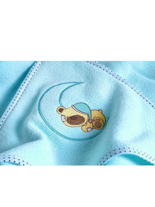 Sensillo Baby Bath Towel Hooded 100x100cm