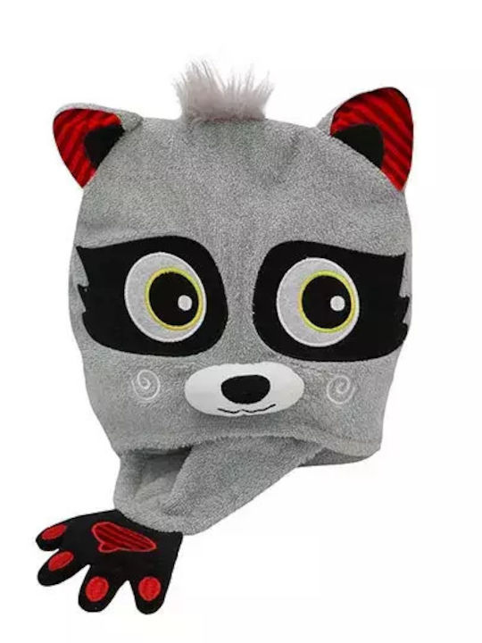 Zoocchini Βρεφική Κάπα-Μπουρνούζι με Κουκούλα Rocco The Raccoon Γκρι 127x55εκ.