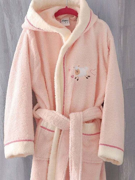 Rythmos Hooded Baby Bathrobe Souzi Pink