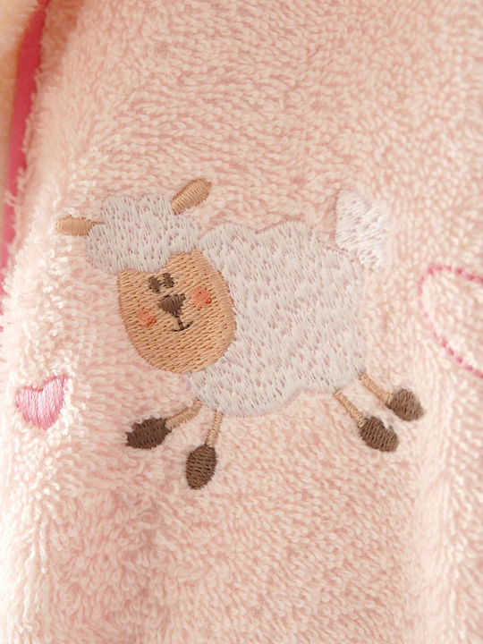 Rythmos Hooded Baby Bathrobe Souzi Pink