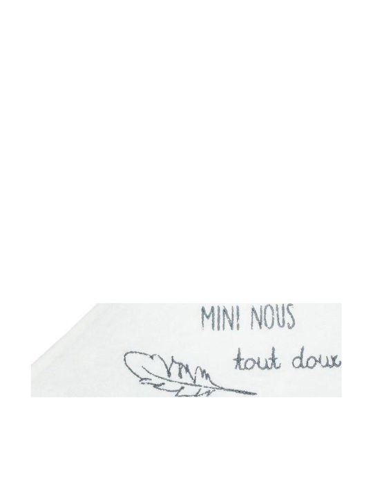 Trois Kilos Sept Baby Hooded Towel White 70x70cm