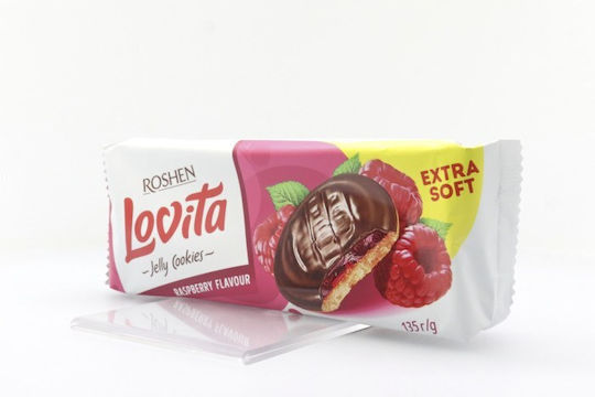 Roshen Lovita Jelly Cookies 135g Raspberry 1-55522
