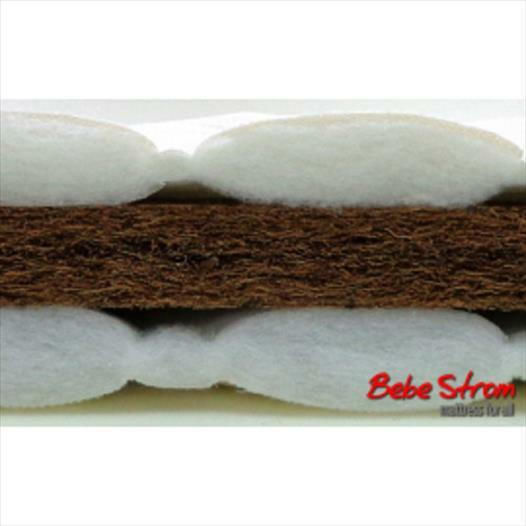 Bebe Strom Στρώμα Παρκοκρέβατου με Κοκοφοίνικα 60cmx120cmx4cm