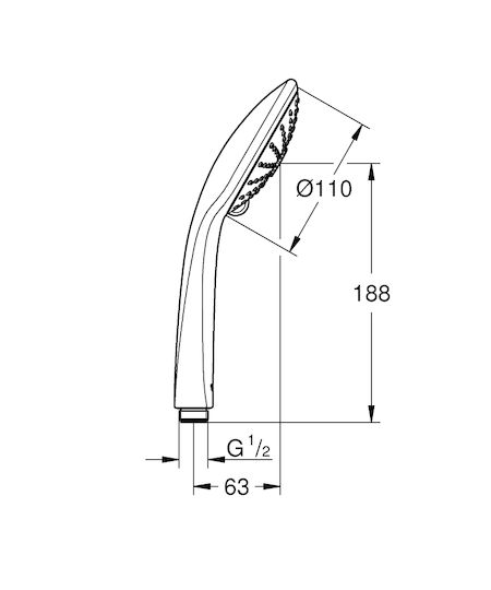 Grohe Euphoria Телефонен душ