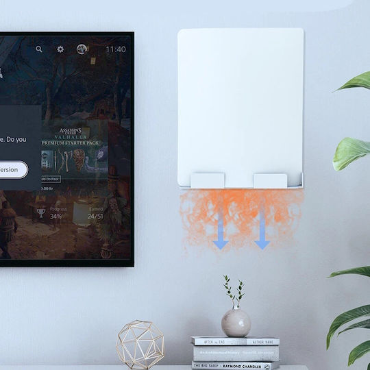 Jys Βάση PS5 / PS5 Slim Τοίχου Λευκή P5226
