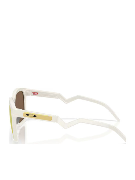 Oakley Unisex Sonnenbrillen mit Weißem Rahmen und Gelben Gläsern OO9533-07